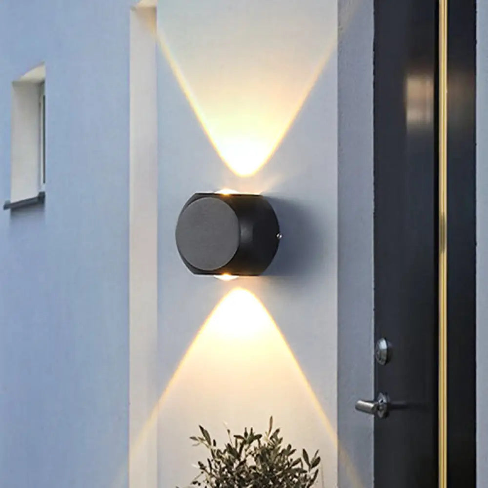 DecorBites™ Nordic Aluminum LED Wall Lamp - Mini Cube Wall Washer Sconce for Living Room (2/4-Head) in Black/White