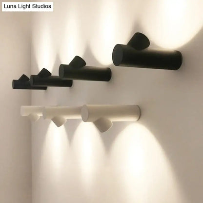 Nordic black adjustable led wall lamp – bedroom spotlight