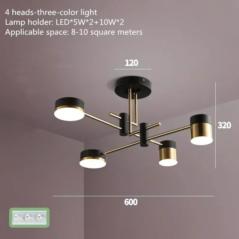 DecorBites™ Nordic Black Gold Pendant Light for Home Decor