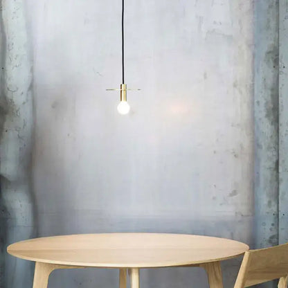 Nordic black iron pendant light for dining room kitchen led lamp