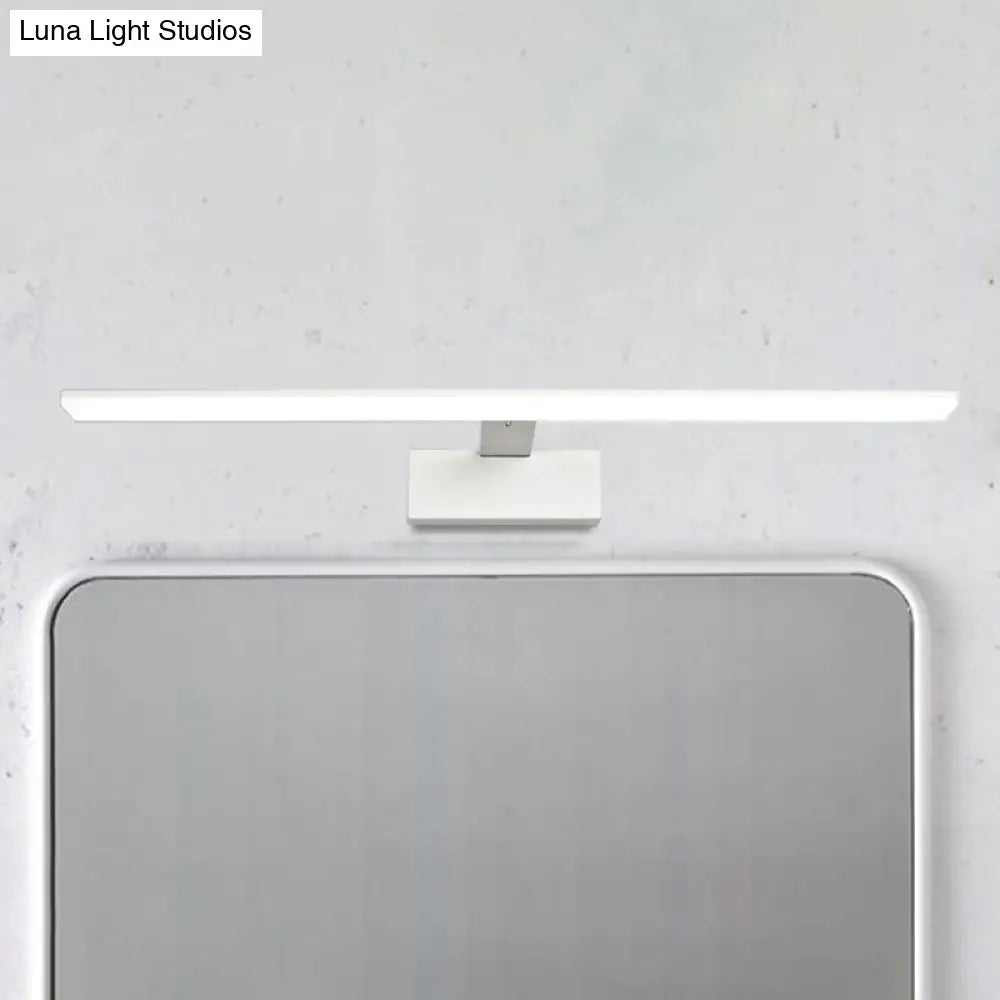 DecorBites™ Nordic Black/White Acrylic Vanity Lamp - 16.5"/20" LED Rectangle Sconce Light for Bathroom in Warm/White