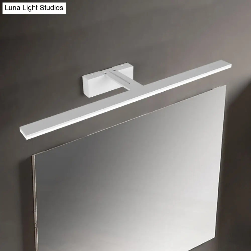 DecorBites™ Nordic Black/White Acrylic Vanity Lamp - 16.5"/20" LED Rectangle Sconce Light for Bathroom in Warm/White