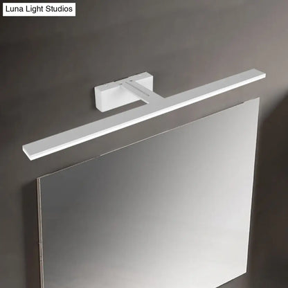 DecorBites™ Nordic Black/White Acrylic Vanity Lamp - 16.5"/20" LED Rectangle Sconce Light for Bathroom in Warm/White