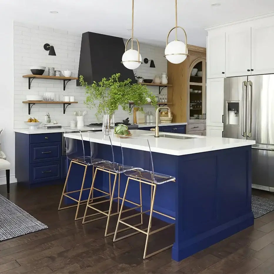Nordic brass glass globe pendant light for kitchen dining room