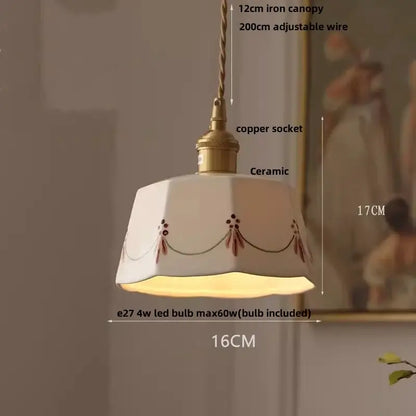 Nordic brown wood led pendant light dining room autumn leaf glass