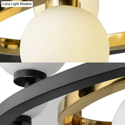 Nordic bubble black finish pendant light dining room chandelier