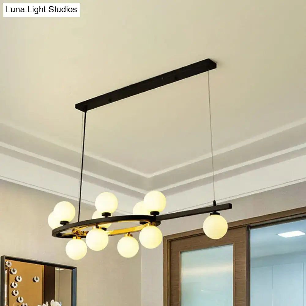 Nordic bubble black finish pendant light dining room chandelier