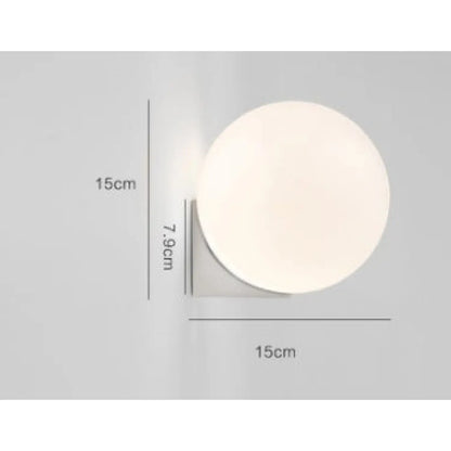Nordic Circle Light Fixture for Bedroom & Hallway Lighting