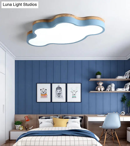 DecorBites™ Nordic Cloud Shape LED Flush Mount Ceiling Lamp for Kids Bedroom
