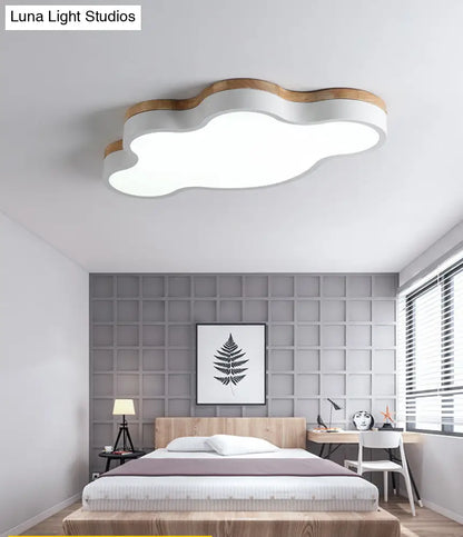 DecorBites™ Nordic Cloud Shape LED Flush Mount Ceiling Lamp for Kids Bedroom