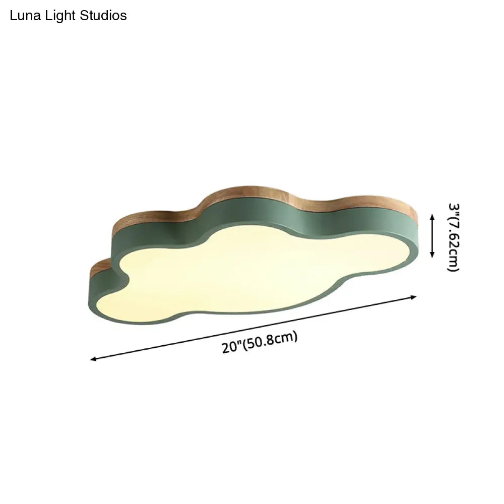 DecorBites™ Nordic Cloud Shape LED Flush Mount Ceiling Lamp for Kids Bedroom