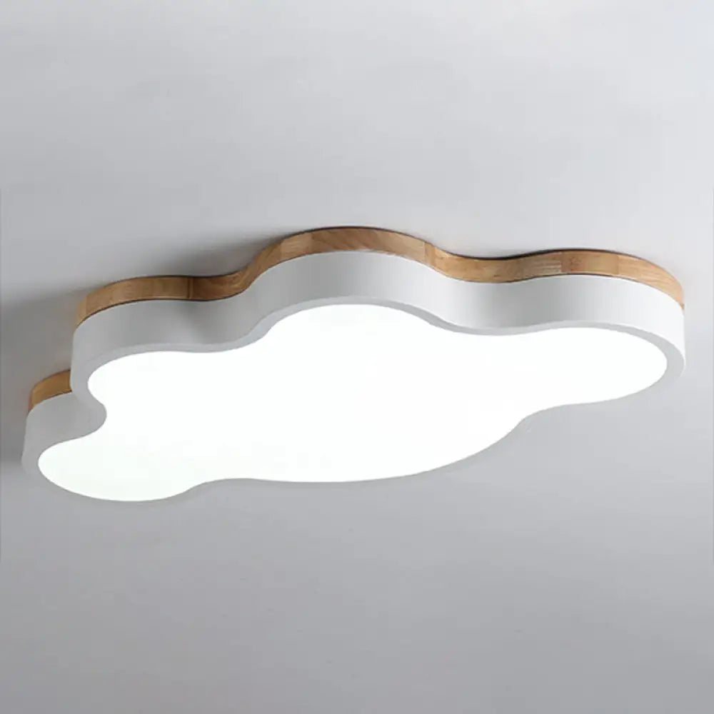 DecorBites™ Nordic Cloud Shape LED Flush Mount Ceiling Lamp for Kids Bedroom