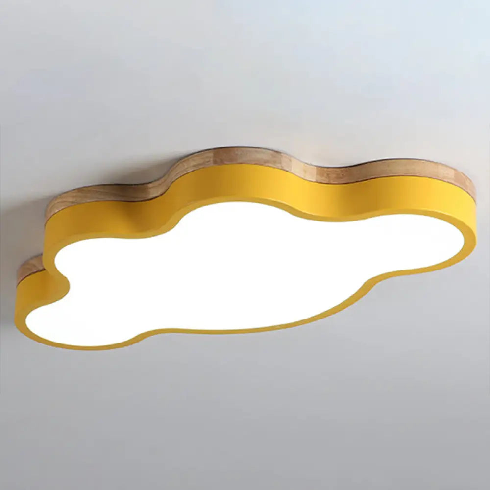 DecorBites™ Nordic Cloud Shape LED Flush Mount Ceiling Lamp for Kids Bedroom