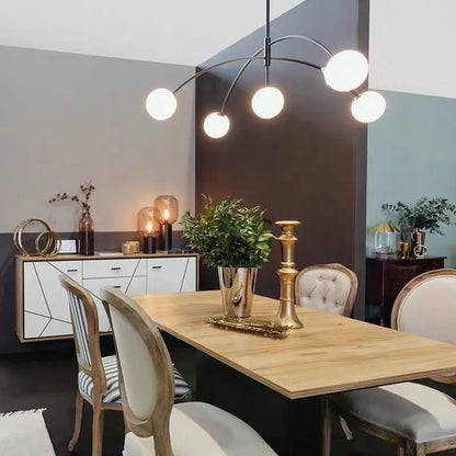 DecorBites™ Nordic Comet Glass Ball Chandelier - Elegant Home Décor