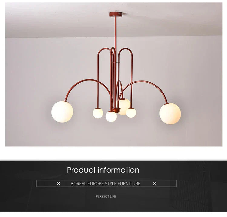 DecorBites™ Nordic Comet Glass Ball Chandelier - Elegant Home Décor