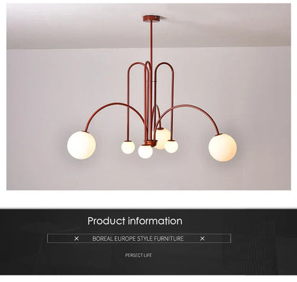 DecorBites™ Nordic Comet Glass Ball Chandelier - Elegant Home Décor