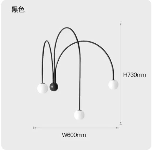 DecorBites™ Nordic Comet Glass Ball Chandelier - Elegant Home Décor
