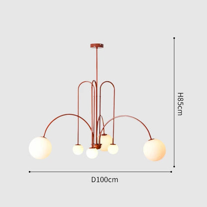 DecorBites™ Nordic Comet Glass Ball Chandelier - Elegant Home Décor