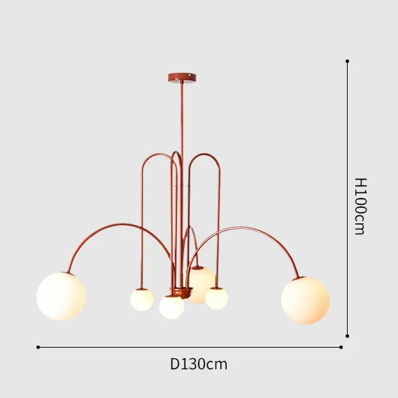DecorBites™ Nordic Comet Glass Ball Chandelier - Elegant Home Décor
