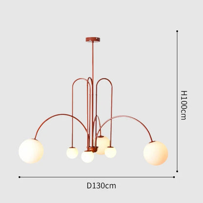 DecorBites™ Nordic Comet Glass Ball Chandelier - Elegant Home Décor
