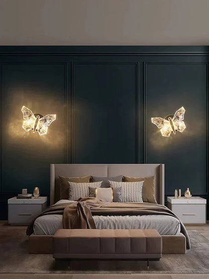 DecorBites™ Nordic Creative Luxury Butterfly wall lamp for Bedroom Living Room Lighting