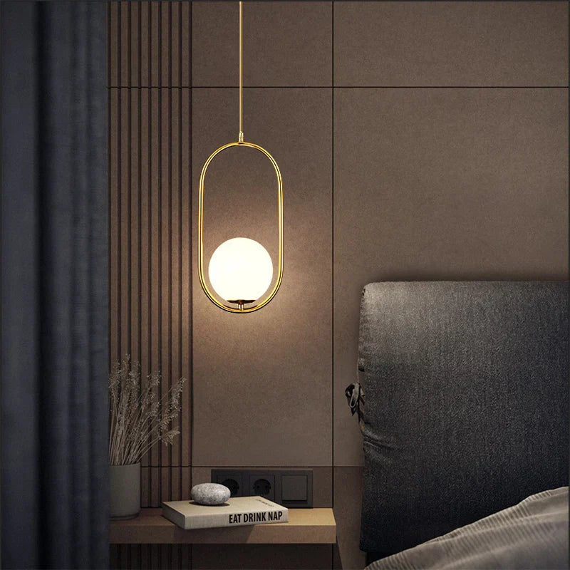 DecorBites™ Nordic Glass Ball Pendant Light - Modern Decor