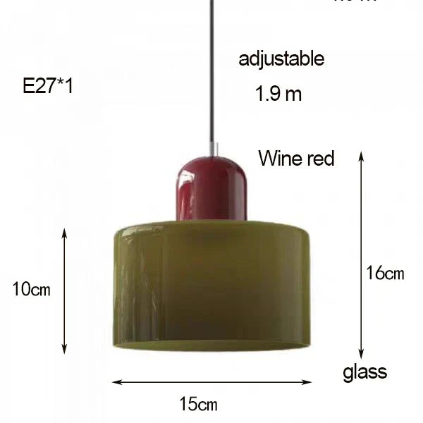 DecorBites™ Nordic Glass Chandelier for Bedroom and Bar