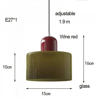 DecorBites™ Nordic Glass Chandelier for Bedroom and Bar