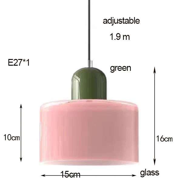 DecorBites™ Nordic Glass Chandelier for Bedroom and Bar