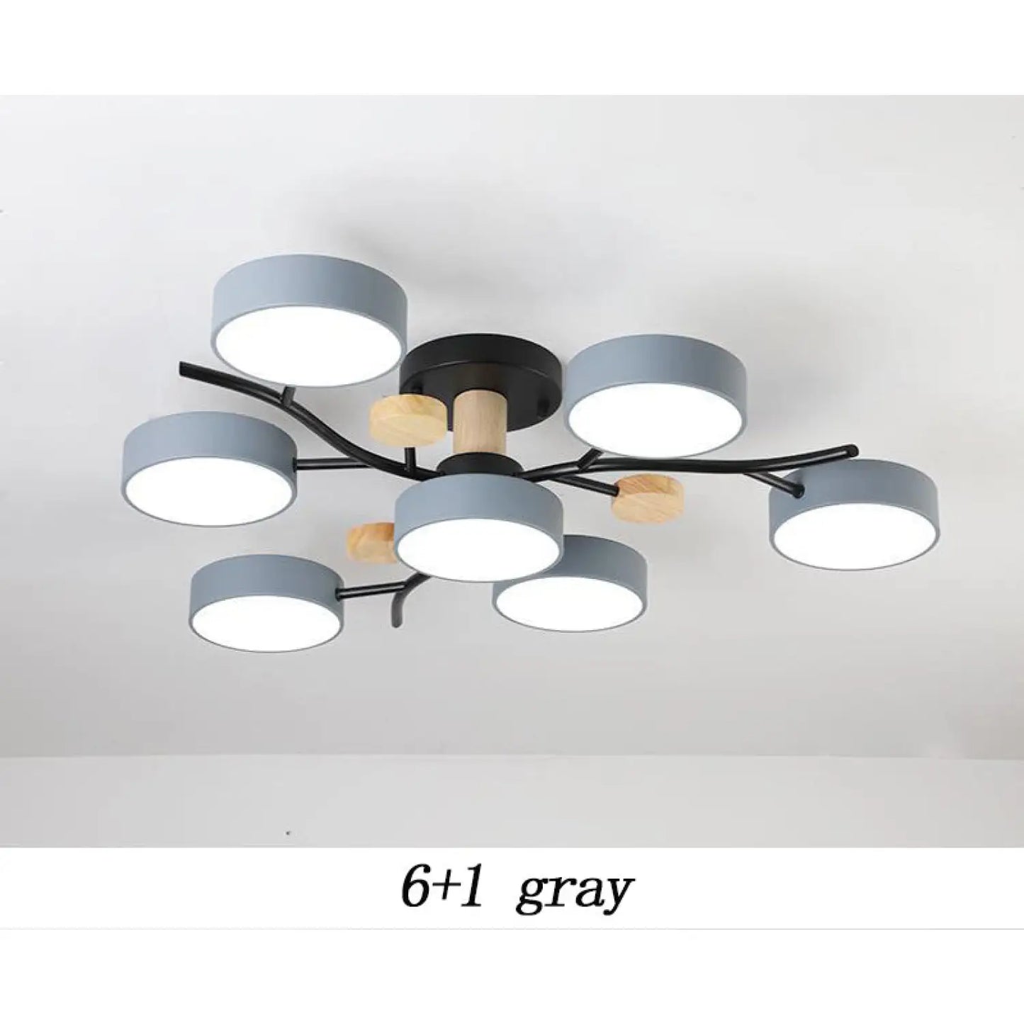 Nordic LED Ceiling Light for Living Room in Soft Macaron Style