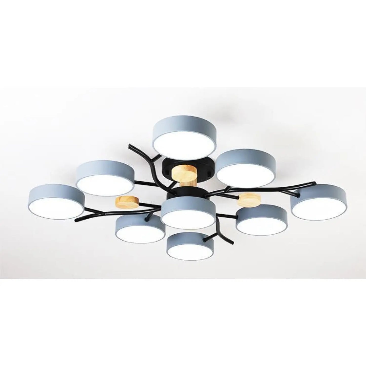 Nordic LED Ceiling Light for Living Room in Soft Macaron Style