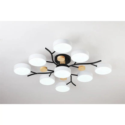 Nordic LED Ceiling Light for Living Room in Soft Macaron Style