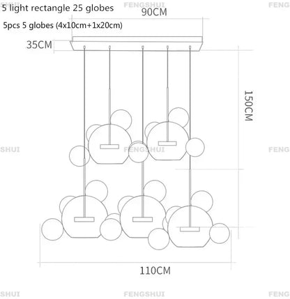 DecorBites™ Nordic Led Chandelier for Home Decor