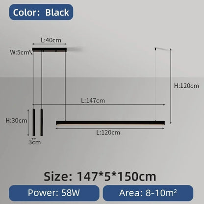 DecorBites™ Nordic LED Chandelier for Home Lighting