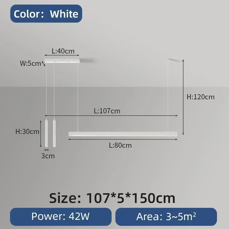 DecorBites™ Nordic LED Chandelier for Home Lighting