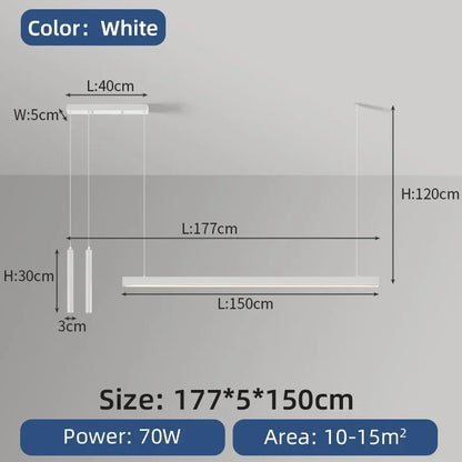 DecorBites™ Nordic LED Chandelier for Home Lighting