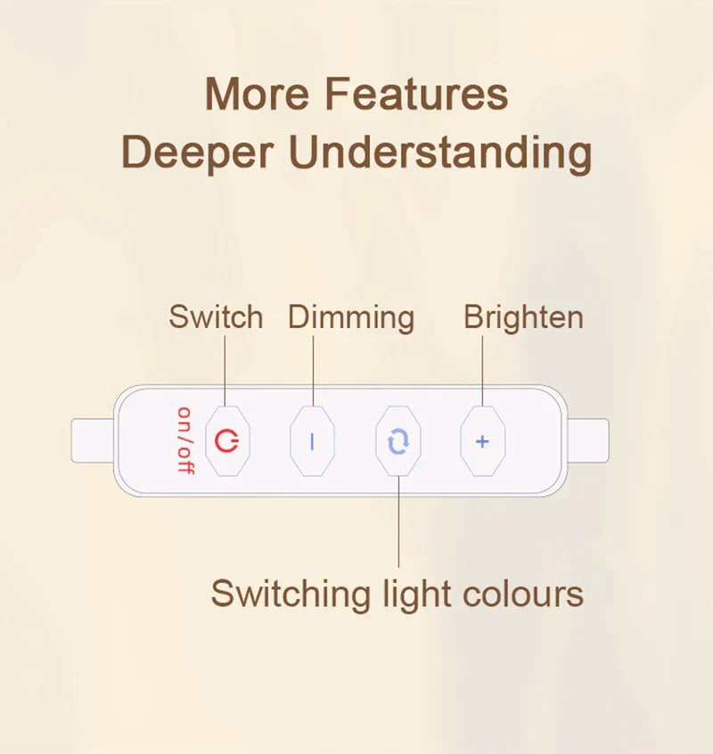 DecorBites™ Nordic LED Flowers Table Lamp USB Dimmable For Home Living Table Bedroom Bedside Room Decoration LED Night Lamps Desk Light