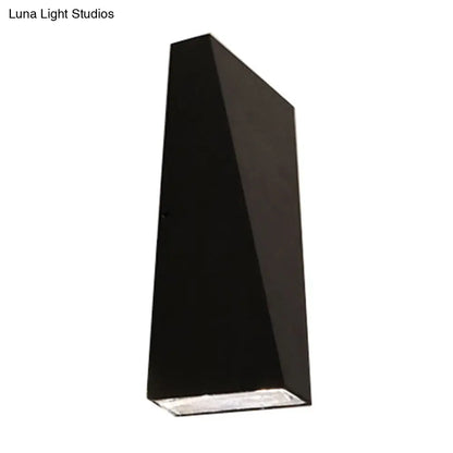 DecorBites™ Nordic LED Flush Wall Sconce Black/White Triangular LED Wall Lamp