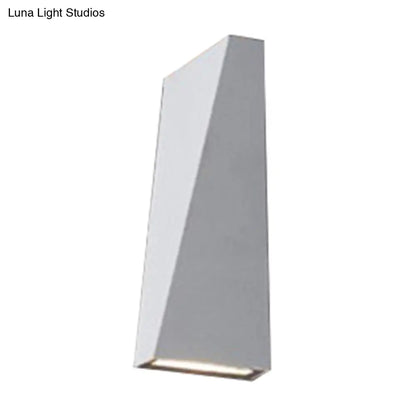 DecorBites™ Nordic LED Flush Wall Sconce Black/White Triangular LED Wall Lamp