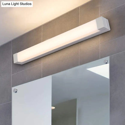 DecorBites™ Nordic LED Vanity Light: Acrylic Bathroom Wall Sconce, Flush Mount, White