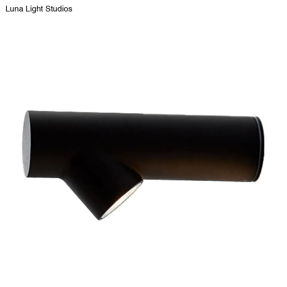 DecorBites™ Nordic Metal LED Wall Sconce in Black/Grey/White - Bedside Lighting Solutions