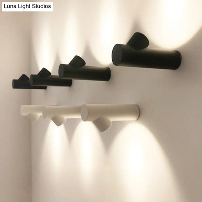 DecorBites™ Nordic Metal LED Wall Sconce in Black/Grey/White - Bedside Lighting Solutions