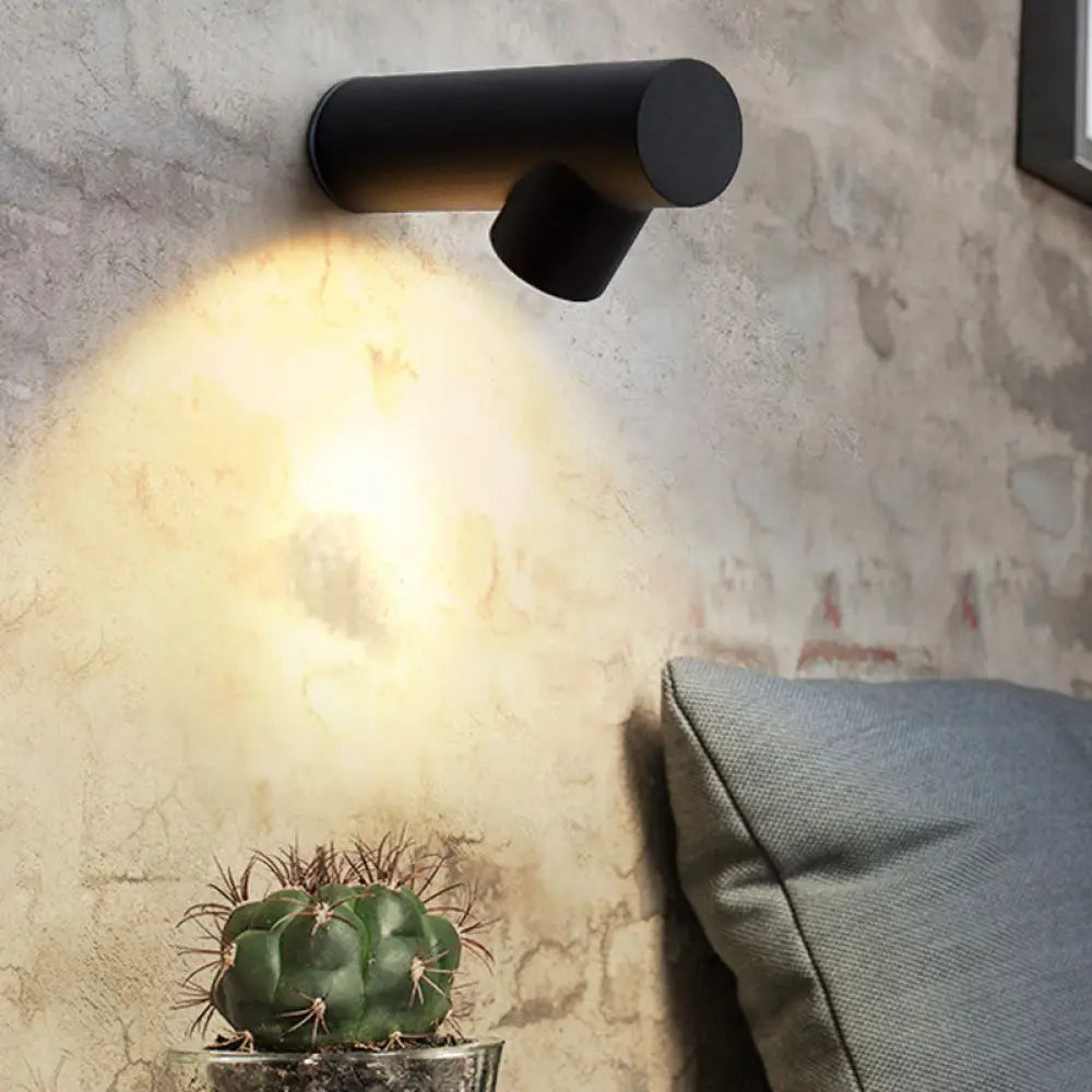 DecorBites™ Nordic Metal LED Wall Sconce in Black/Grey/White - Bedside Lighting Solutions
