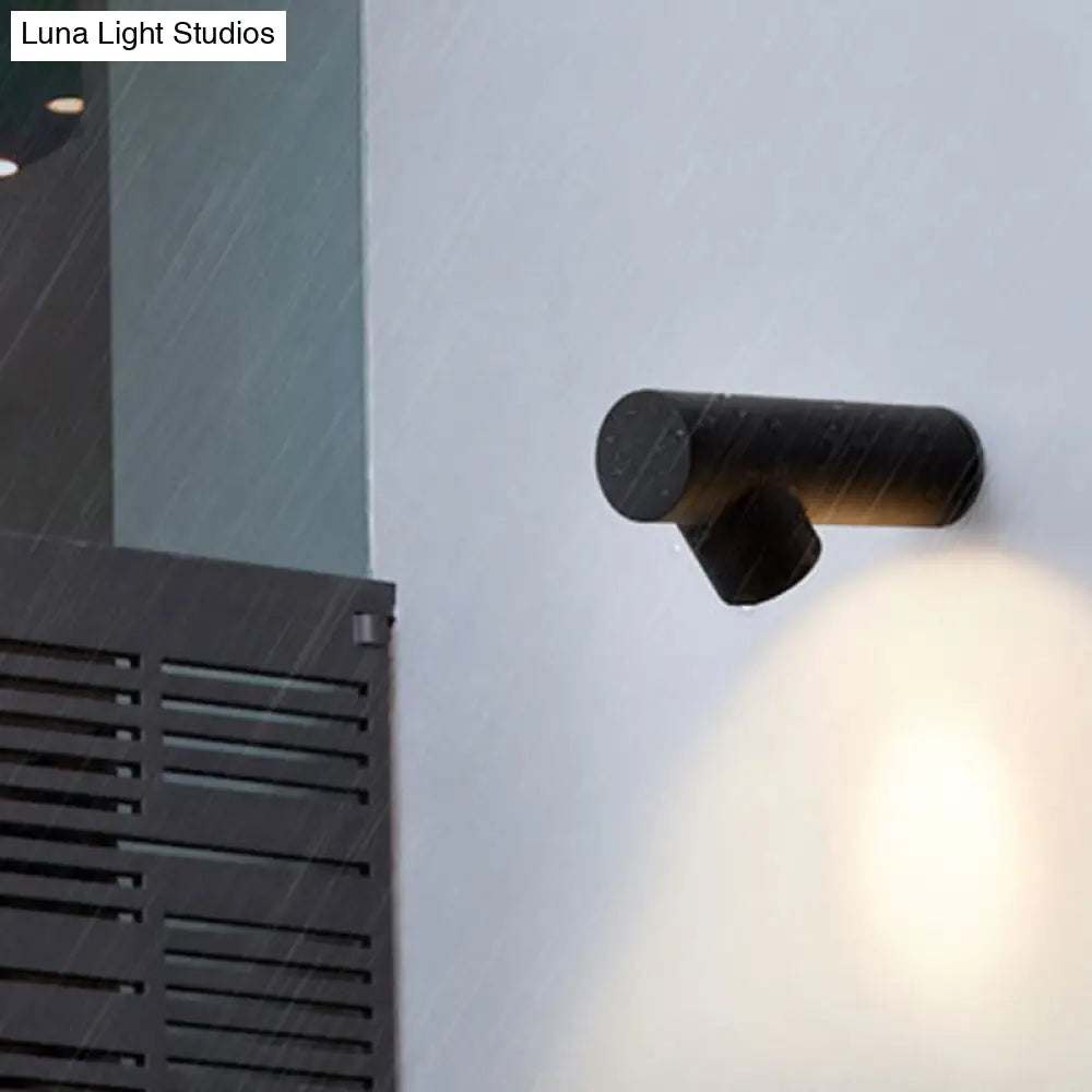 DecorBites™ Nordic Metal LED Wall Sconce in Black/Grey/White - Bedside Lighting Solutions