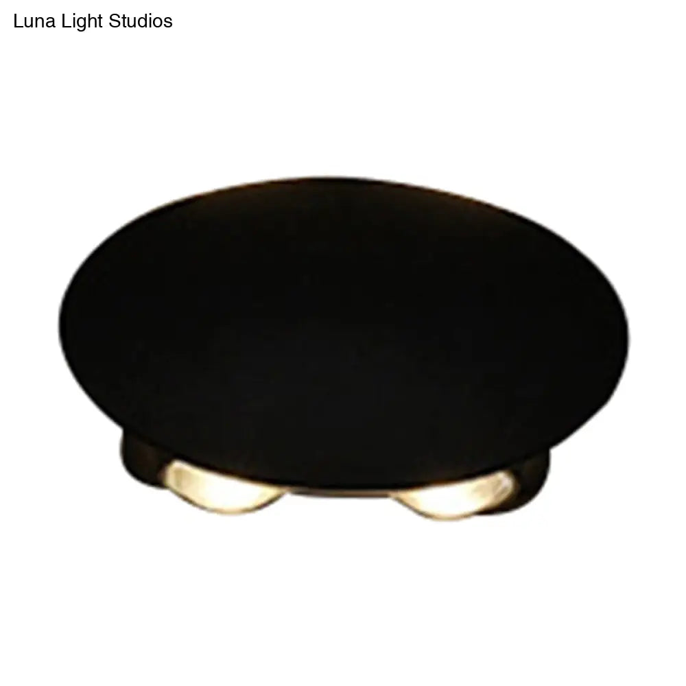 DecorBites™ Nordic Metallic Mini Wall Light - Ellipse/Curve/Honeycomb Design - 4/6-Bulb LED Wall Washer Sconce in Black for Hallways