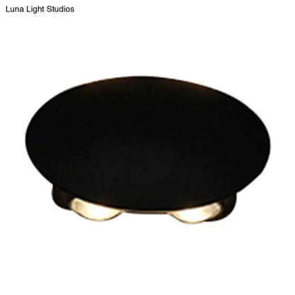 DecorBites™ Nordic Metallic Mini Wall Light - Ellipse/Curve/Honeycomb Design - 4/6-Bulb LED Wall Washer Sconce in Black for Hallways