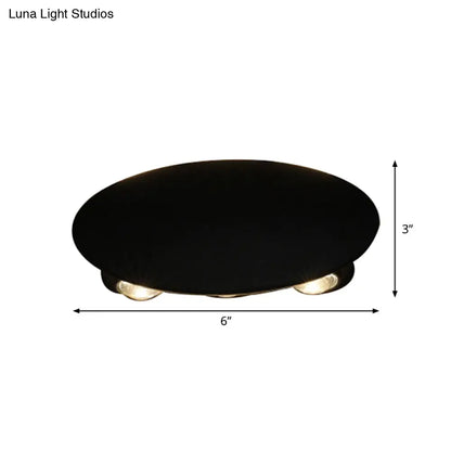 DecorBites™ Nordic Metallic Mini Wall Light - Ellipse/Curve/Honeycomb Design - 4/6-Bulb LED Wall Washer Sconce in Black for Hallways