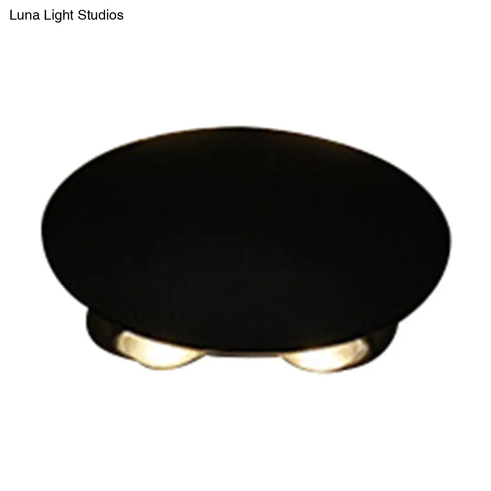 DecorBites™ Nordic Metallic Mini Wall Light - Ellipse/Curve/Honeycomb Design - 4/6-Bulb LED Wall Washer Sconce in Black for Hallways