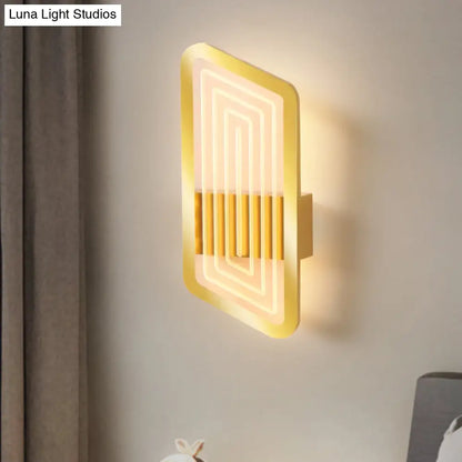 DecorBites™ Nordic Metallic Wall Sconce in Black/Gold with Warm/White Light, 12.5"/19.5" Wide