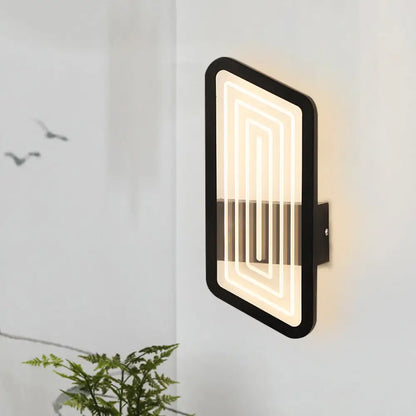 DecorBites™ Nordic Metallic Wall Sconce in Black/Gold with Warm/White Light, 12.5"/19.5" Wide